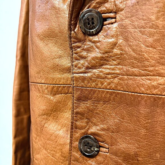 Wilson Men Vintage House of Suede & Leather Jacket Single Breasted Blazer FLAW - Picture 8 of 12